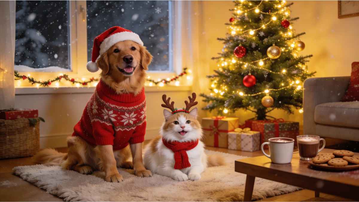 फिलाइन म्यूजिक से फेस्टिव वॉक तक ऐसे मनाएं अपने पेट्स के साथ क्रिसमस